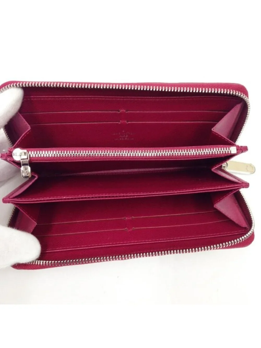 Louis Vuitton Epi Zippy Wallet Fuchsia Pink